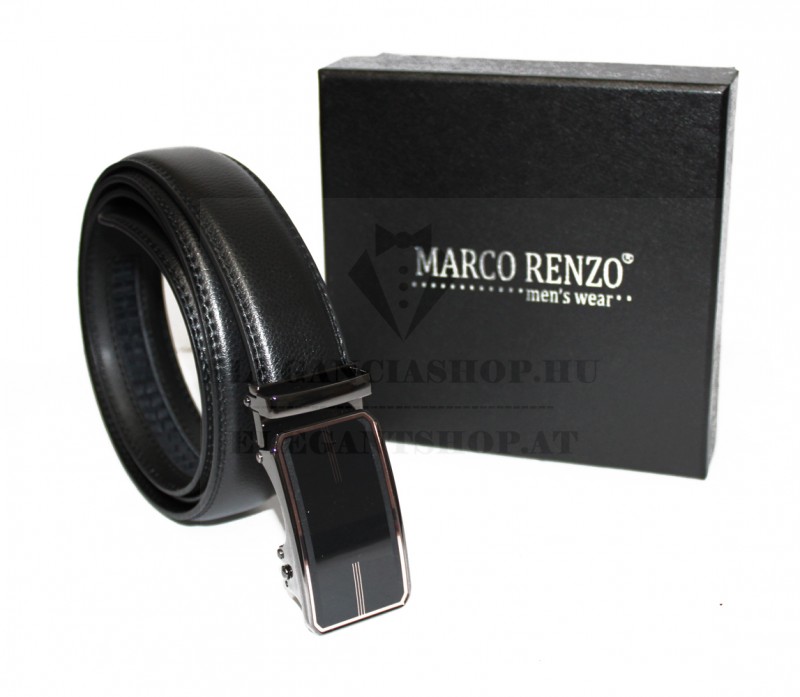 Marco Renzo férfi bőr öv - Fekete