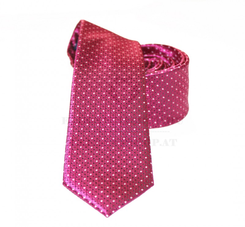 Goldenland slim nyakkendő - Pink aprópöttyös