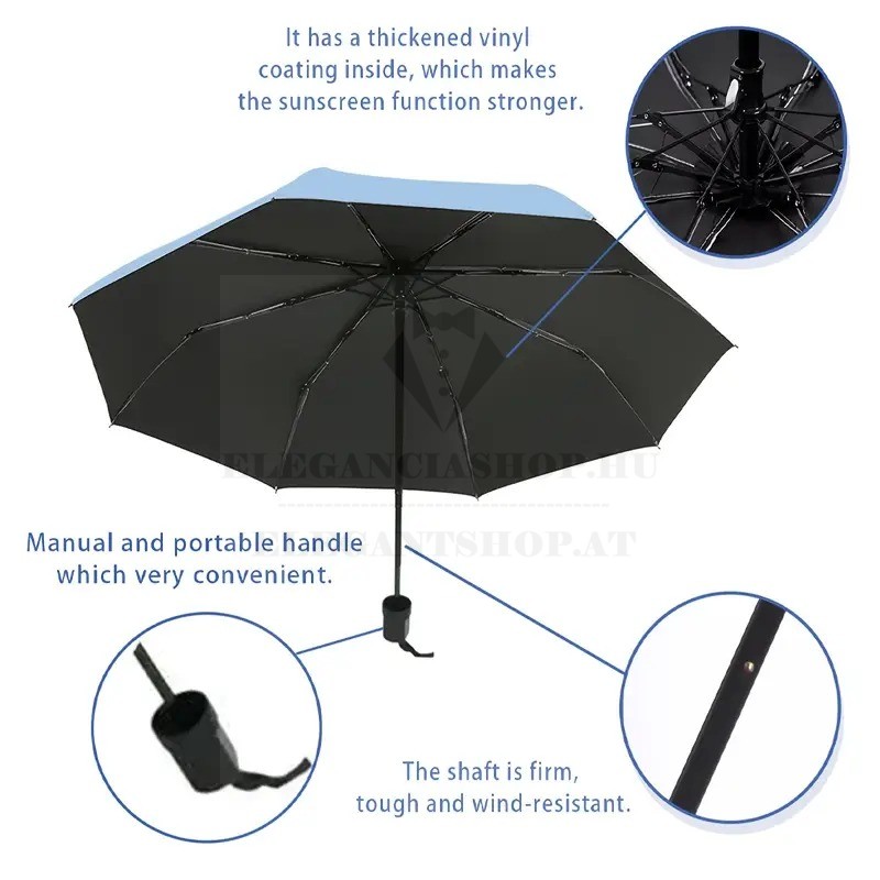 Unisex összecsukható UV szürős esernyő