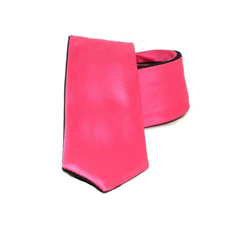 Goldenland 2in1 slim nyakkendő - Fekete-pink