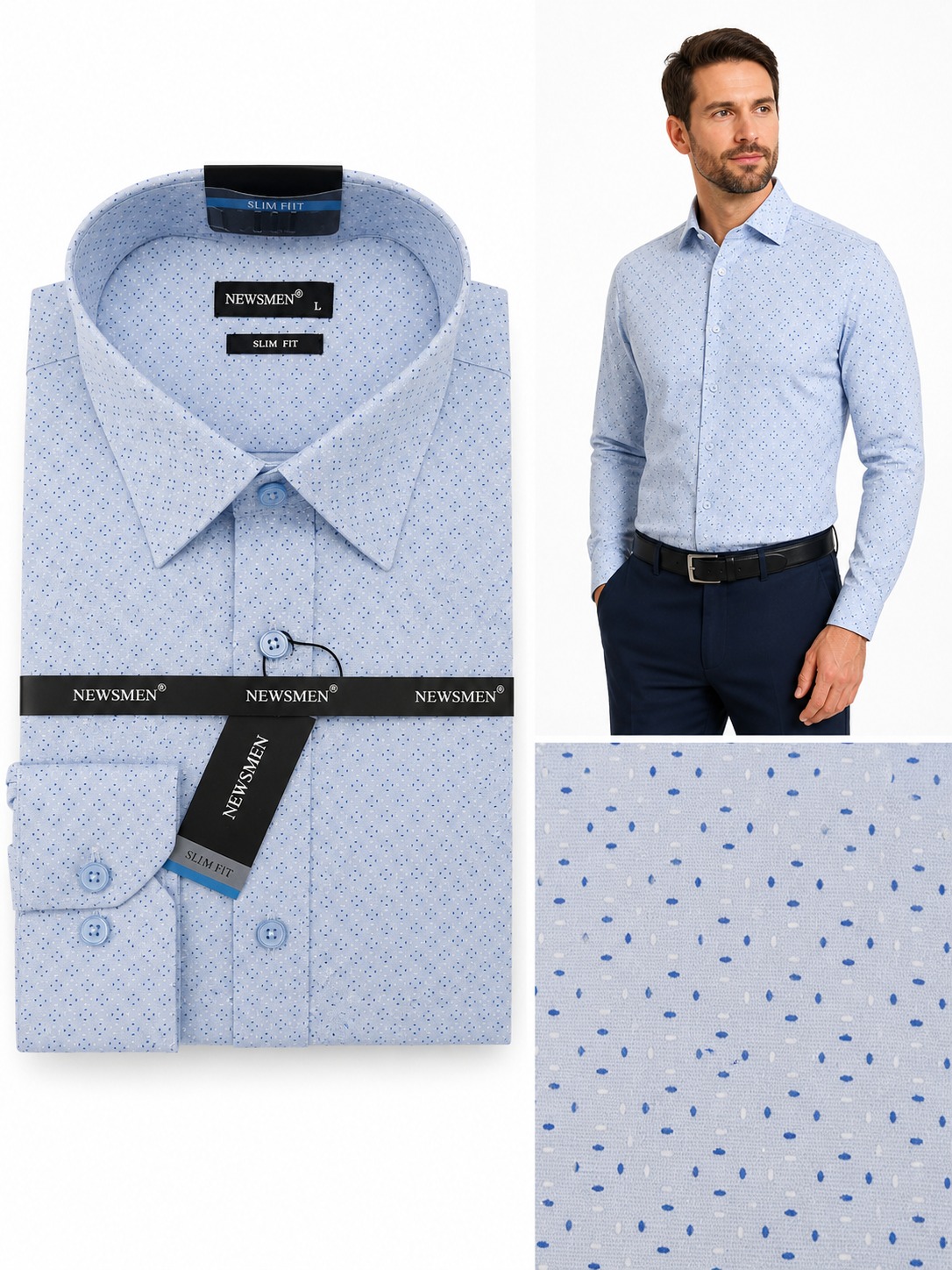 Newsmen elasztikus slim h.u ing