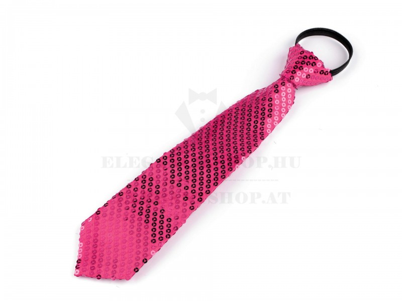 Nyakkendő flitterekkel - Pink