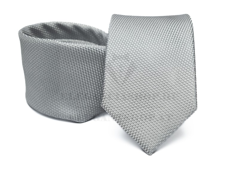Prémium selyem nyakkendő - Ezüst