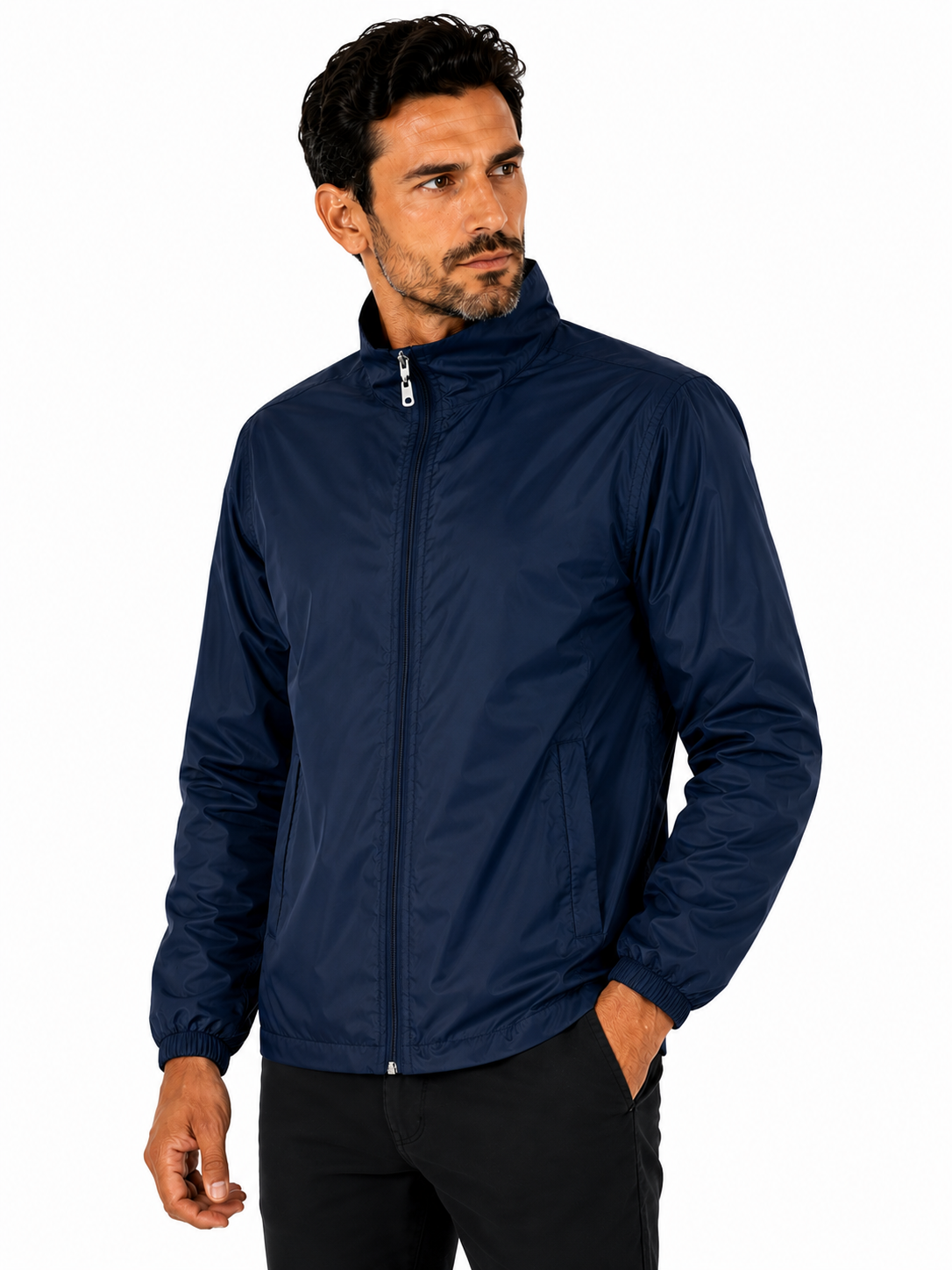 B&C Unisex széldzseki - Sötétkék