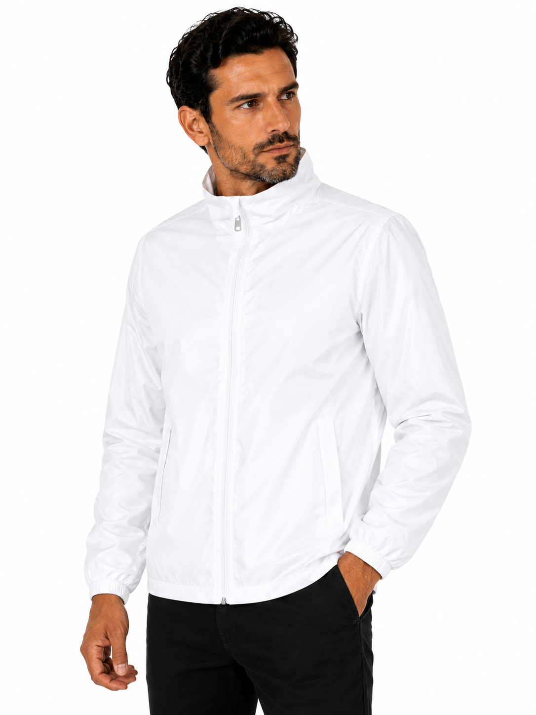 B&C Unisex széldzseki - Fehér