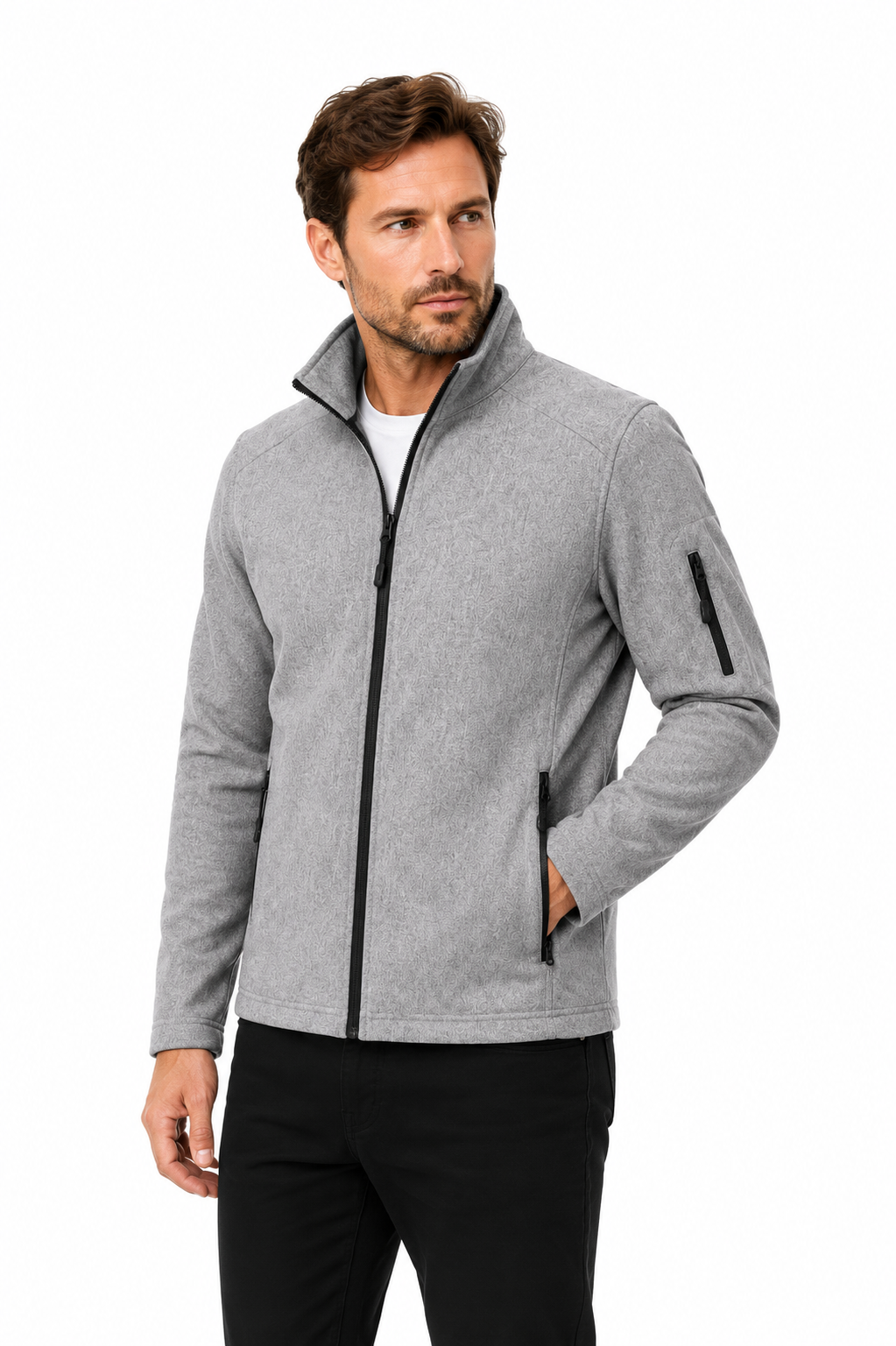 Férfi softshell dzseki -Szürke