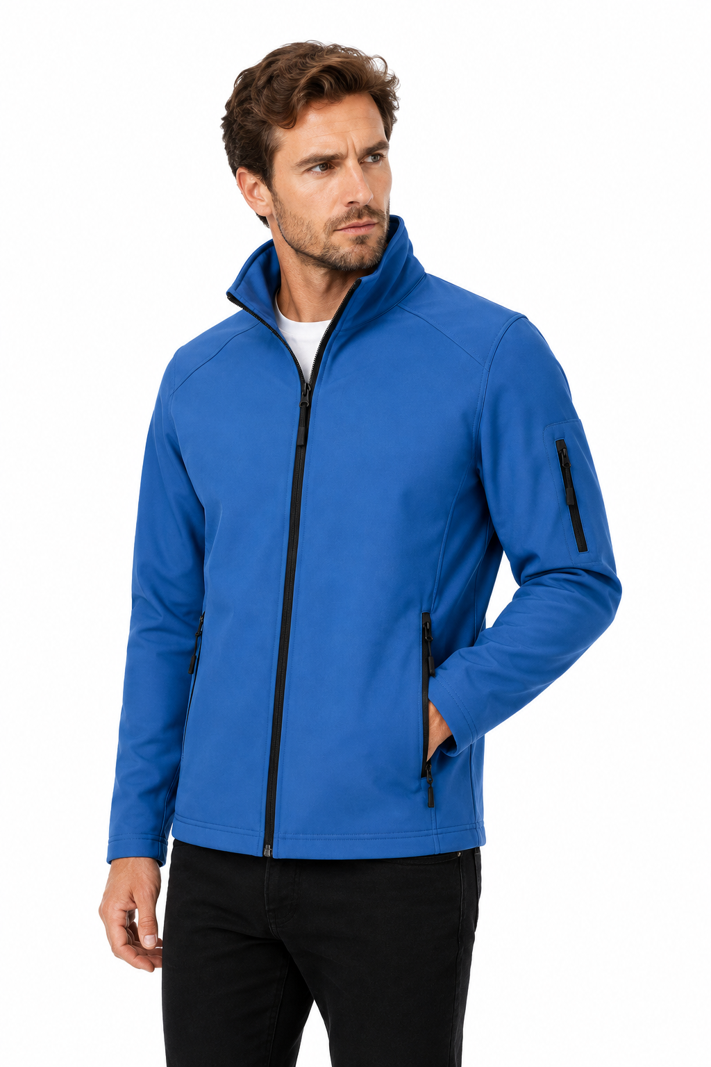 Férfi softshell dzseki - Királykék