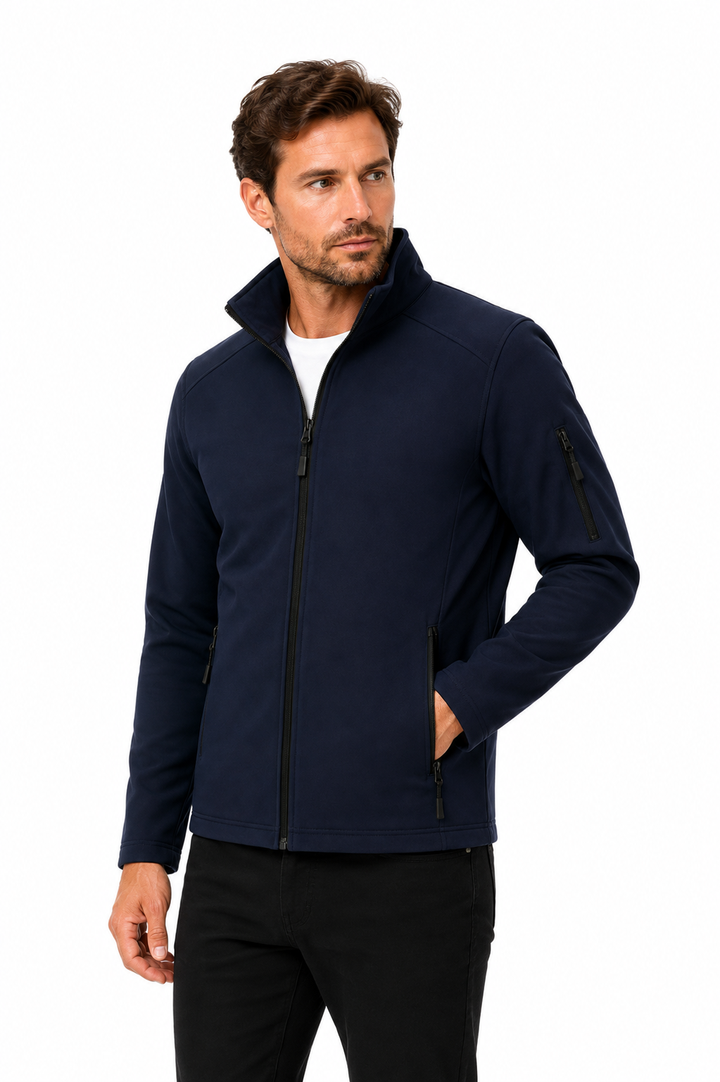 Férfi softshell dzseki - Sötétkék