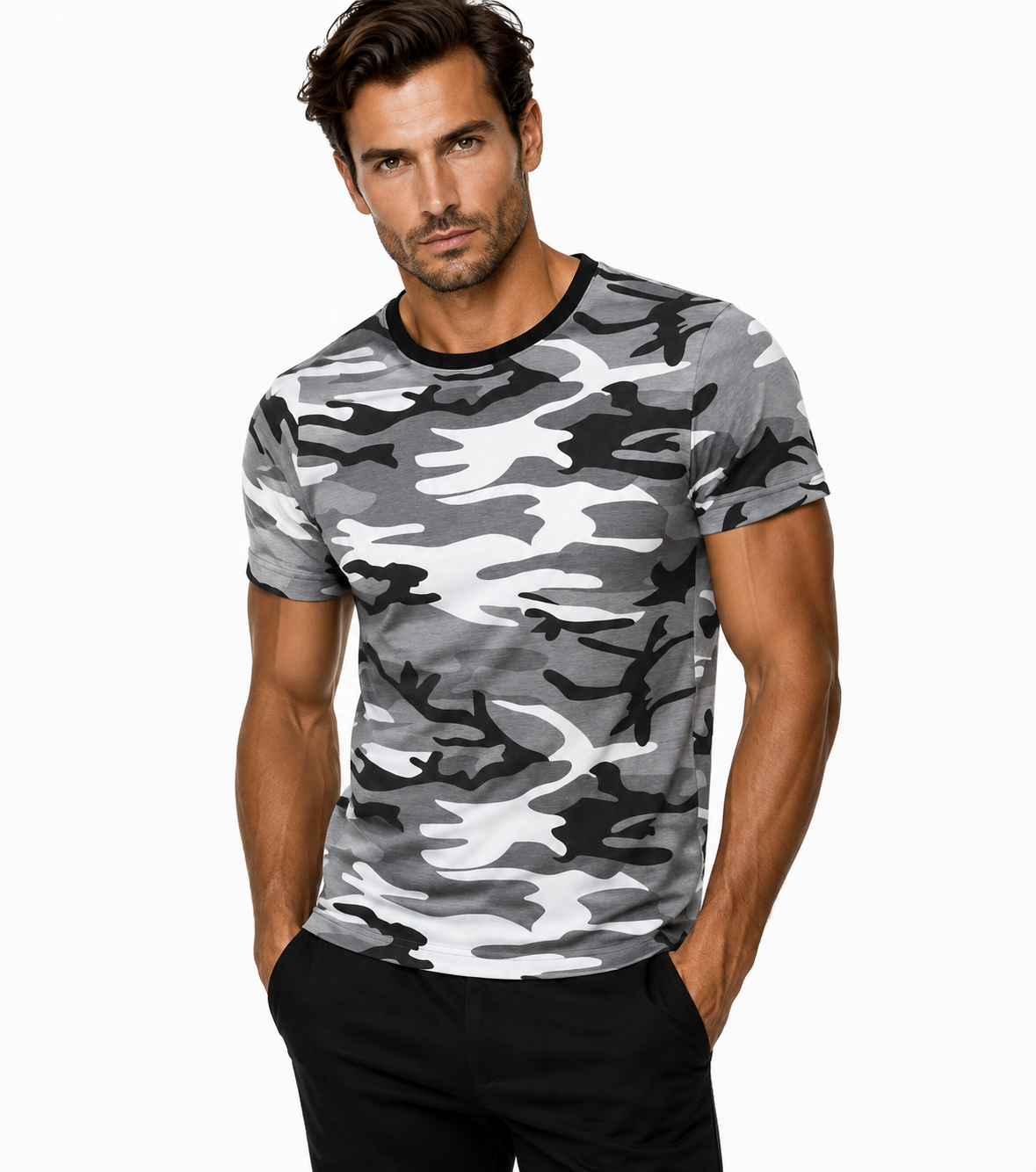 Camouflage unisex r.u póló