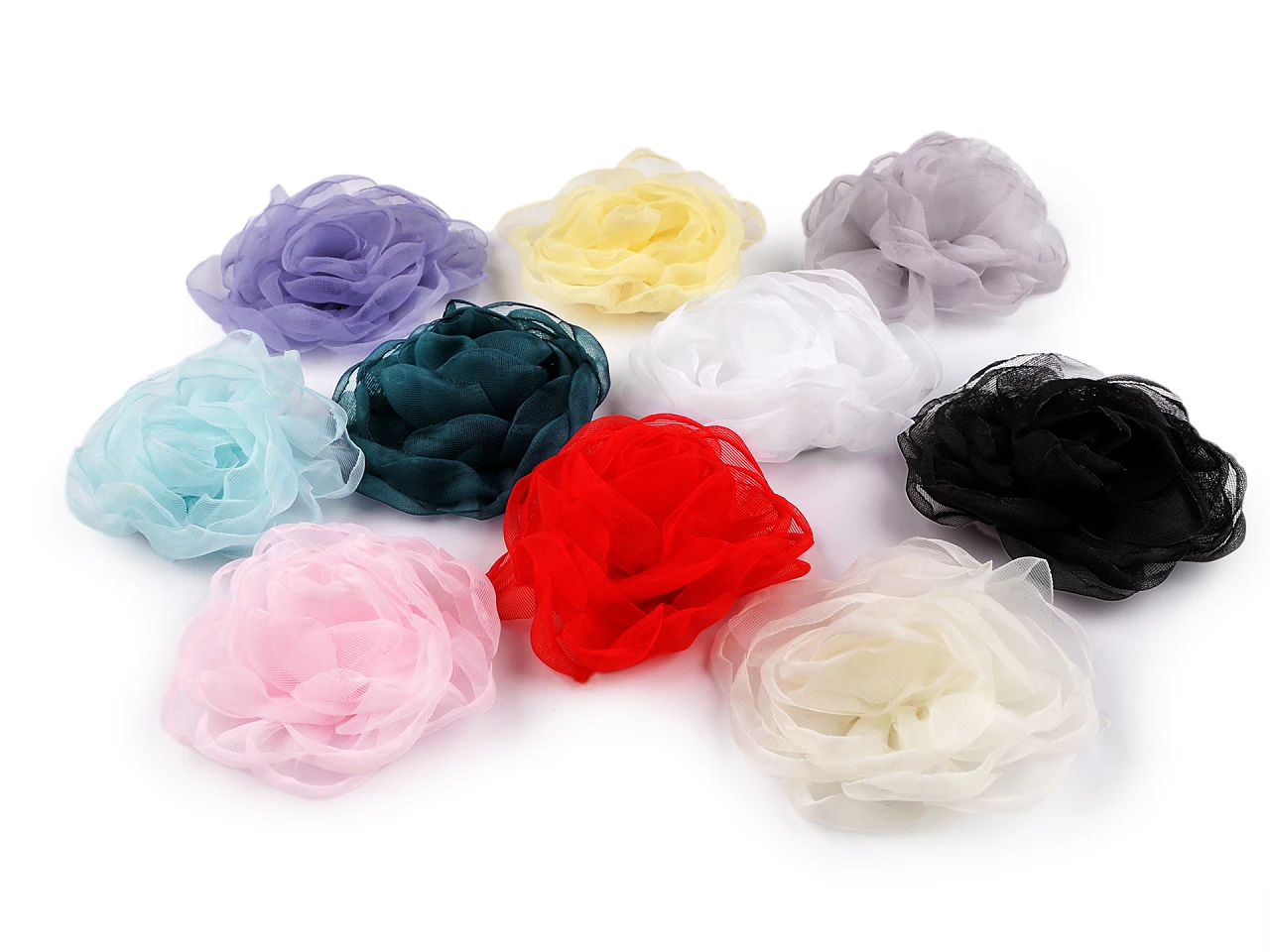Organza virág rózsa