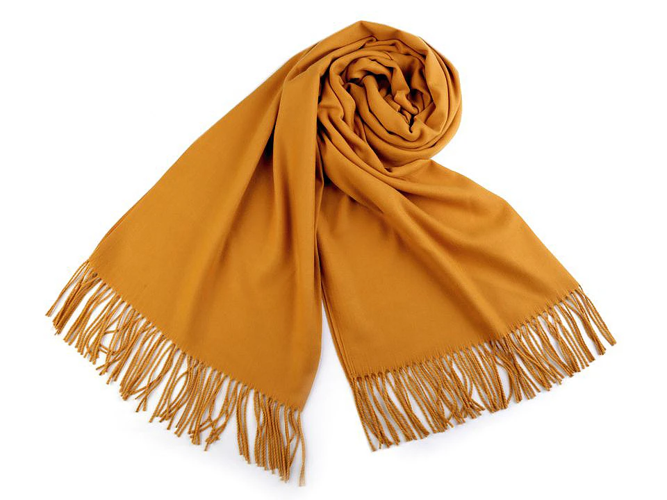 Pashmina típusú sál rojtokkal