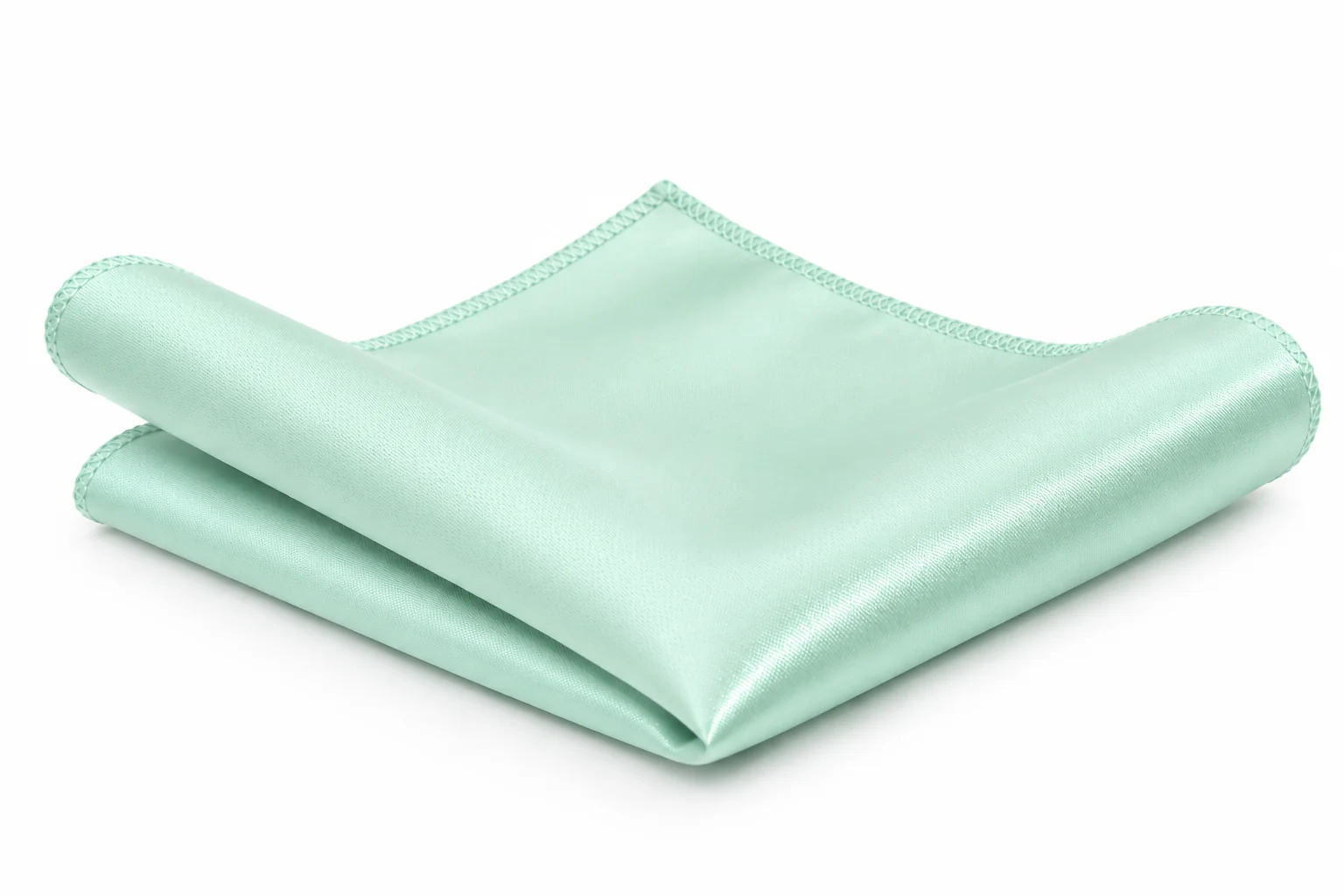 Vento szatén díszzsebkendő - Menta