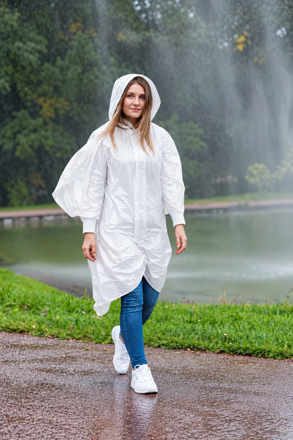 Unisex ponco esőkabát egyszerhasználatos