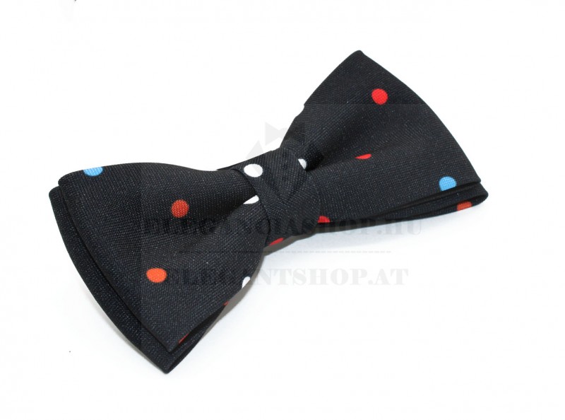 Linta csokornyakkendő - Kék pöttyös