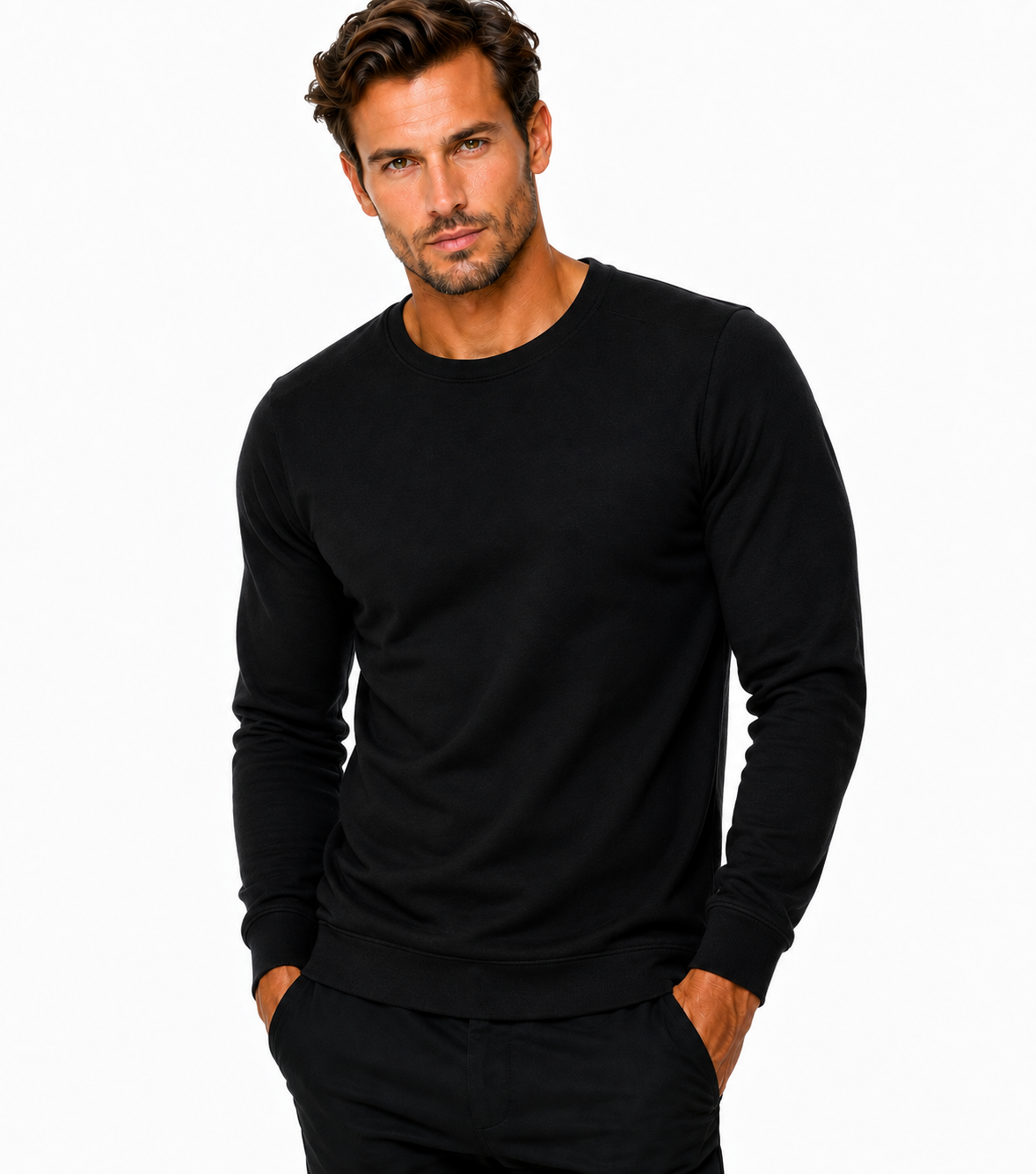 Unisex pamut pulóver - Szürke