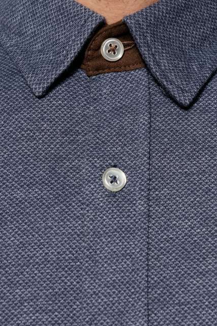 JACQUARD férfi h.u ing - Sötétkék