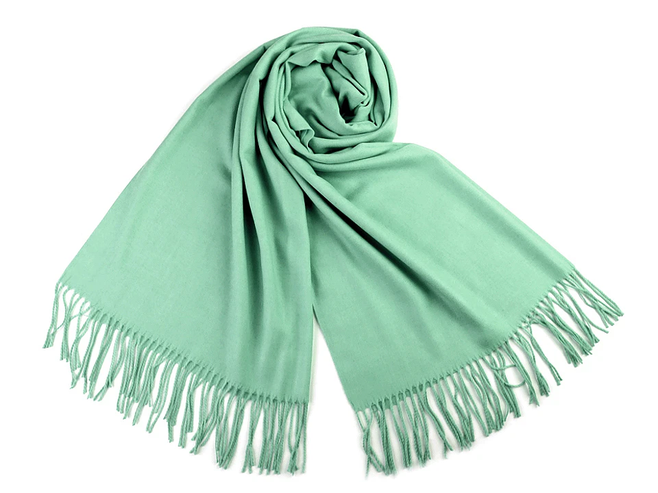 Pashmina típusú sál rojtokkal