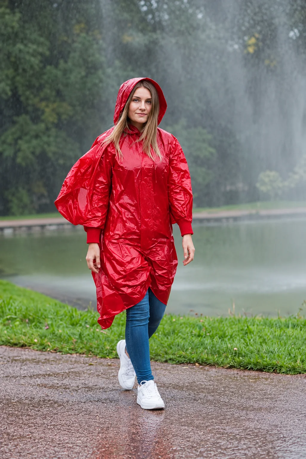 Unisex ponco esőkabát egyszerhasználatos