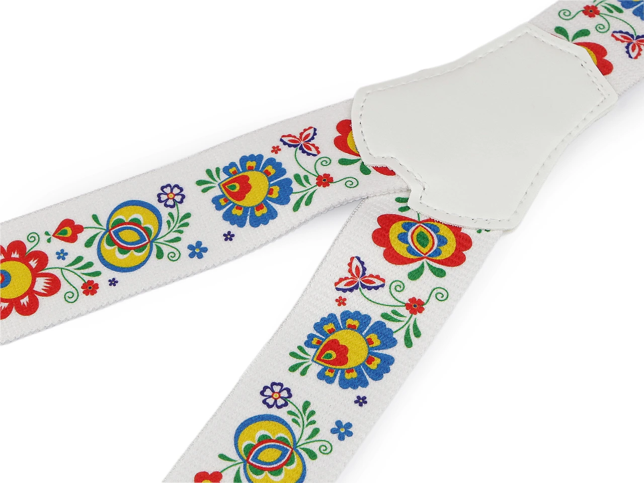 Folklór mintás nadrágtartó