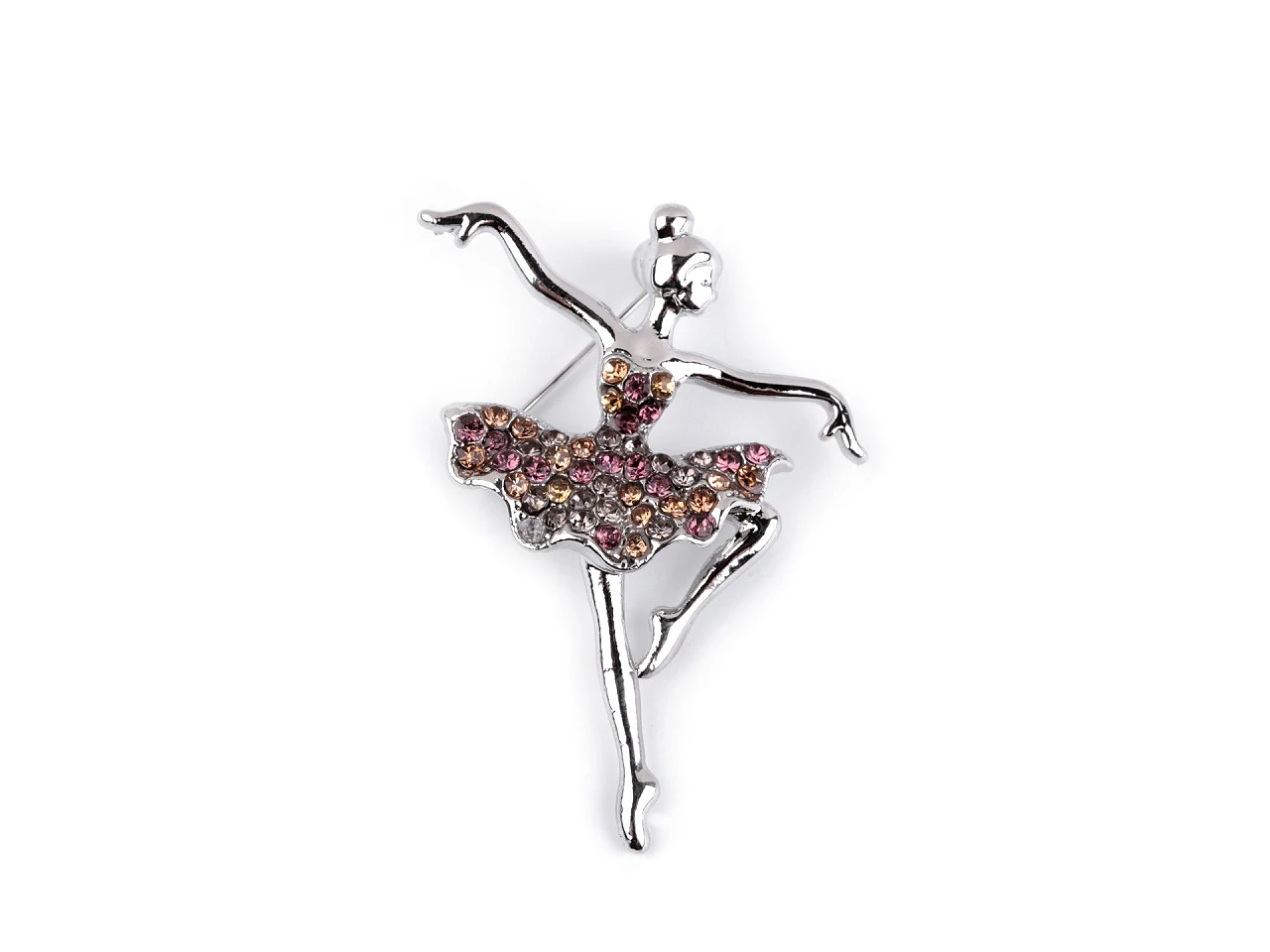 Bross strasszkövekkel - Balerina