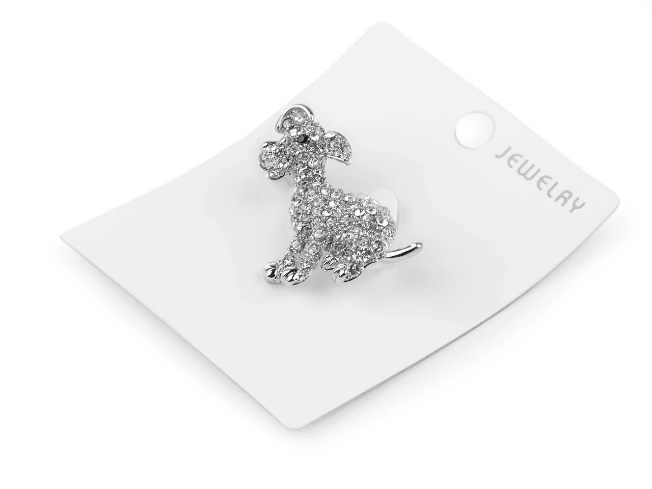 Bross csiszolt kövekkel - Kutya