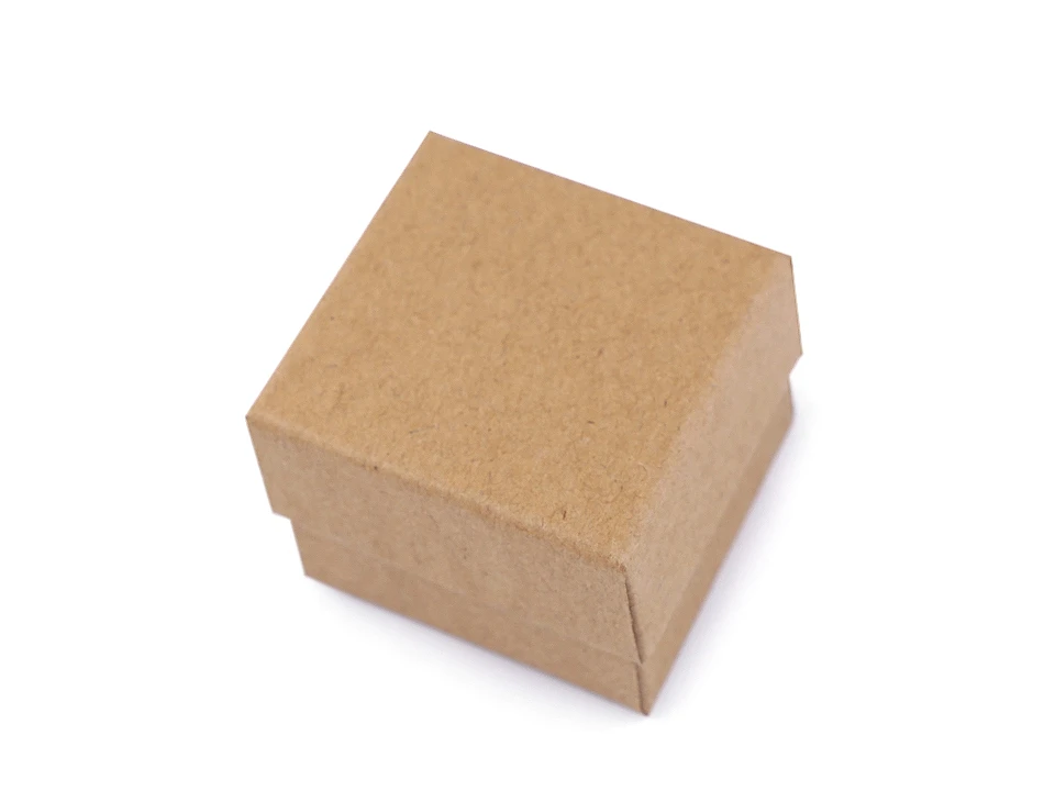 Ékszeres doboz természetes 5x5 cm - 2 db
