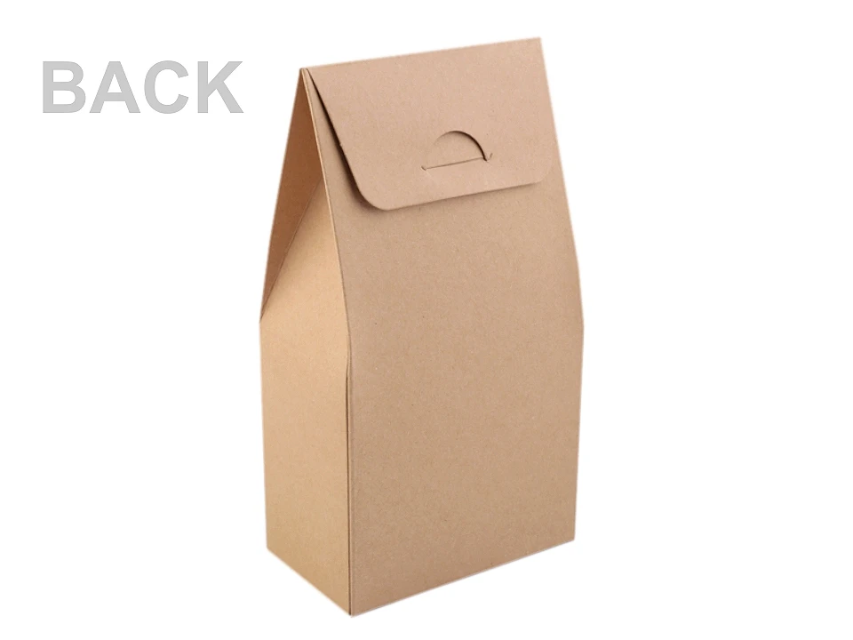 Papírdoboz natural ablakkal - 10 db/csomag