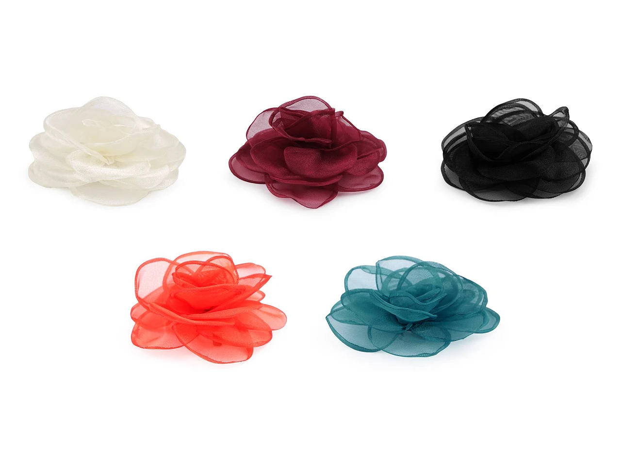 Bross organza virág